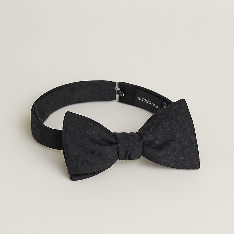 Hermès ブラック ボウタイ HERMES（エルメス） 蝶ネクタイ ボウタイ チョウタイ リボン バッグ